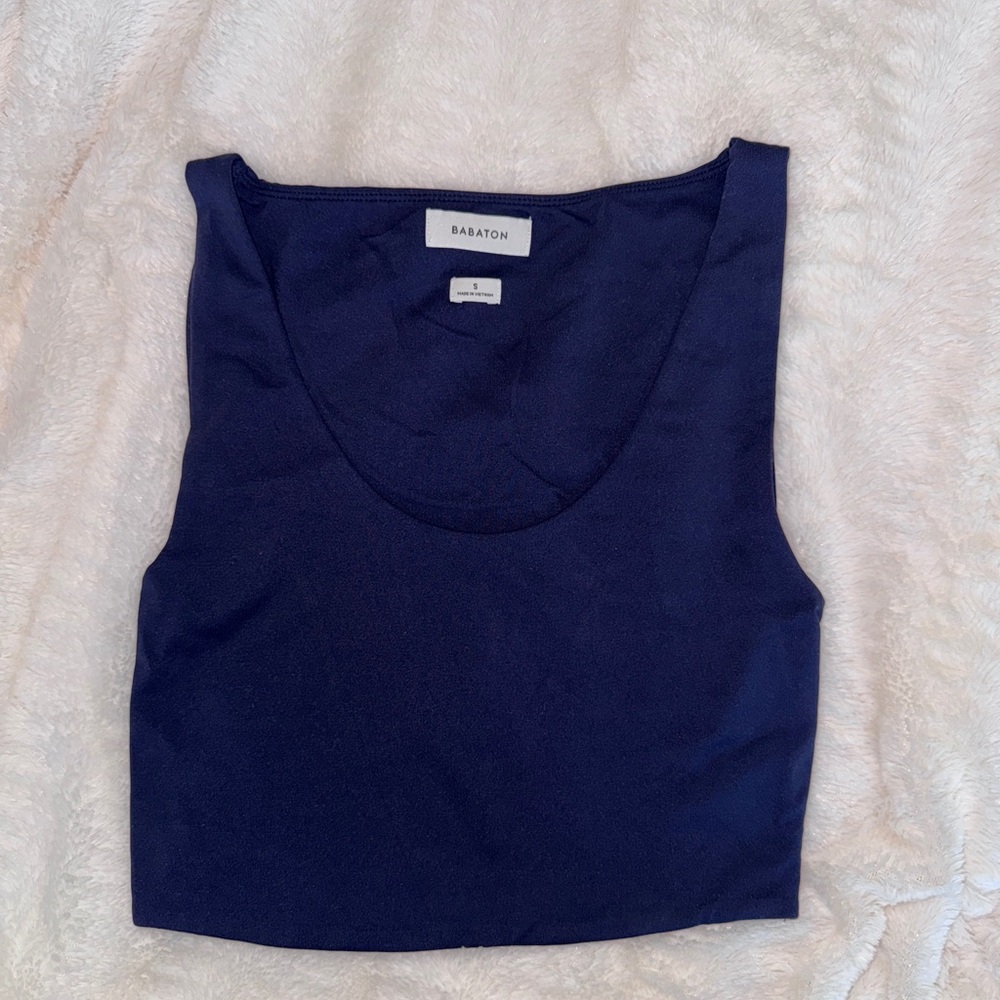 Aritzia Babaton Deep Blue Tank Top